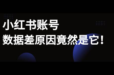 原來小紅書賬號沒流量，竟然是因為它！