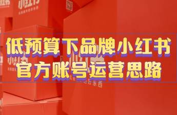 低預(yù)算下品牌小紅書(shū)官方賬號(hào)運(yùn)營(yíng)思路