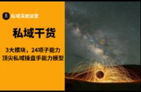 3大模塊，24項(xiàng)子能力，頂尖私域操盤(pán)手能力模型