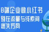 B端企業(yè)做小紅書 別在流量與線索間迷失方向
